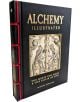 Илюстрирана алхимия: В търсене на златото и еликсира на живота е илюстровано ръководство с твърди корици от Майкъл Кериган, на чиято корица са изобразени двама алхимици в лаборатория, търсещи философския камък.-1-thumb