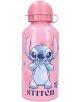 Розова алуминиева бутилка от Vadobag Stitch, налична в книжарница Orange, с илюстрация на Стич от Lilo &amp; Stitch на Disney, усмихнат с ръце на устата и надпис STITCH отдолу.
-1-thumb