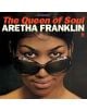 Обложка на албума Aretha Franklin - The Queen of Soul (VINYL), показваща Арета Франклин в близък план, надникнала над големи слънчеви очила, с ярък грим, а над лицето ѝ са изписани името ѝ и заглавието на албума.-thumb