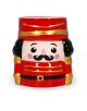 Ароматната свещ Legami Nutcracker е с празничен дизайн на червен и златен войник с черна коса, мустаци, розови бузи и дружелюбно анимационно лице - идеален за изпълване на дома ви с уютен коледен аромат.-1-thumb