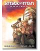 Корицата на Attack on Titan Omnibus 8 (Vol. 22-24) включва герои във военни униформи с оръжия, гигантски титан, който се извисява зад тях, и заглавието на поредицата заедно с Vol. 22-24, изписани в горната и долната част.-2-thumb