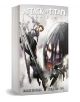 3D визуализираната корица на Attack On Titan Omnibus 12 (Vol. 33-34) показва бронирани герои с мечове, борещи се пред заплашително лице на титан, което пресъздава напрегнатата атмосфера на последния сезон на поредицата.-1-thumb