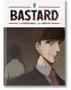 На корицата на Bastard, Vol. 2 е изобразен сериозен мъж с костюм и червена вратовръзка, зад когото стои фигура в сянка, а заглавието и имената на създателите са изписани в горната част на корицата.-thumb