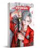 На корицата на „Battle Royale: Enforcers“, том 4 е изобразен герой със сребриста коса, облечен в червено яке, който държи катана на фона на кръвни пръски, като смелият надпис отгоре улавя атмосферата на играта за оцеляване с висок залог.-1-thumb