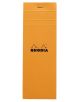 Оранжев блок - пад Rhodia Basics №8 - 80 листа на малки квадратчета - Rhodia - Clairefontaine - France - Rhodia Basics - 3037920082004-1-thumb