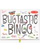 Корицата на детска настолна игра Thames and Hudson: Bugtastic Bingo представя ярки илюстрации на насекоми и паякообразни около смело заглавие - идеална за образователна игра или бинго игра.-3-thumb