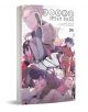 Корица на „Bungo Stray Dogs“, том 24, на която са изобразени няколко илюстрирани герои, като Дазай и Достоевски, в динамични пози и с драматични изражения, изрисувани в пастелни цветове. Заглавието и имената на авторите са разположени в горния десен ъгъл.-1-thumb