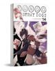 Корицата на „Bungo Stray Dogs“, том 14, представя илюстрация в стила на манга, на която на преден план се откроява Ранпо от Агенцията за въоръжени детективи — момче с кафяво палто и шапка, докато други драматични герои и образи, включително Достоевски, ко-1-thumb