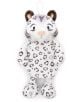 Бутилка за топла вода Nici - Снежният леопард Eleni, със симпатичен дизайн на снежен леопард с бяла козина, черни и сиви петна, кафяви уши, нос със светъл тен и висяща примка отгоре.-1-thumb