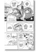 Страница от Chainsaw Man, Vol. 1 показва ловец на дяволи с превръзка на окото върху гигантски труп с няколко лица. Наблизо мъж с очила обяснява наградата за победа над чудовището, докато друг слуша, шокиран от изводите.-3-thumb