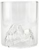 Чаша за уиски Winkee - On The Rocks е изработена от прозрачно стъкло със скулптурен планински релеф на дъното-идеална за уиски и стилен подарък за мъж.-2-thumb