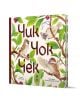 Корица на детска книга, озаглавена "Чик, Чок, Чек", на която са изобразени три врабчета върху листни клони, голям текст на заглавието в кафяво и червено на кирилица, по-малки имена на автора и илюстратора под него - Iдеална детска книга за приятелство.-1-thumb