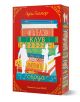 Червена корица на книга от издателство Хермес показва купчина цветни книги. Два бели силуета - единият с бастун, а другият държи книга - стоят отпред. Заглавието, "Читателски клуб на самотните сърца" от Луси Гилмор, е обрамчено от богато украсени рамки.-1-thumb