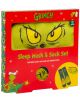 Празничен червен комплект "Чорапи и маска за сън Fizz Creations - The Grinch" съдържа меки чорапи и маска с очите на Гринч в кутия с празнични илюстрации - идеален подарък за Коледа.-7-thumb
