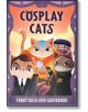 На илюстрованата корица са изобразени три котки в косплей като икони на попкултурата, а над тях е написано "Cosplay Cats Tarot Deck and Guidebook" - идеален комплект таро и подарък за любителите на попкултурата, които обичат котки.-1-thumb