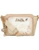 Дамска чанта Anekke Memories за през рамо 28 x 20 x 8 см, в бежово, с регулируема презрамка, метален надпис Anekke, ключодържател с висулки и артистични мотиви.-3-thumb