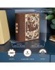 Дървен 3D пъзел Ugears - Книгата на Тайните стои на рафт и разкрива видими зъбни колела. Той е с размери 6,7" x 2,75" x 7,36", съдържа 263 части, сглобяването му отнема около 6 часа и е със средно ниво на трудност.-8-thumb