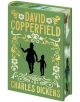 Зелена твърда корица на "Дейвид Копърфийлд" (Arcturus Treasured Classics) със златен декоративен текст и силуети - луксозно подаръчно издание, идеално за любителите на книги.-thumb