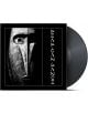 Частично извадена от калъфа винилова плоча показва Dead Can Dance - Dead Can Dance (VINYL) с черно-бяла обложка на албума с каменна маска, дълъг нос, едно око и вертикални стилизирани надписи.-thumb
