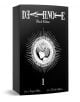 Death Note Black Edition, Vol. 1 е с черна корица с бяло лице на шинигами, обградено от сияйни линии и цифрата I. Сюжет: Tsugumi Ohba, рисунка: Takeshi Obata.-1-thumb