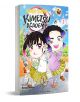 Корица на "Убиец на демони": 3, комедиен спин-оф, на който са изобразени две усмихнати момичета в училищни униформи с пеперуди, хартии и тикви на ярък фон. Книга на Нацуки Хоками.-1-thumb