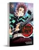 На корицата на "Demon Slayer Kimetsu no Yaiba, Vol. 10" е изобразен Танджиро Камадо с меч, облечен в зелено и черно карирано хаори, червено заглавие на поредицата и името на Койохару Готуге в долната част.-1-thumb
