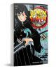 Корицата на "Demon Slayer Kimetsu no Yaiba, Vol. 12" представя Танджиро Камадо с дълга черна и синя коса, който държи меч, ярък жълт и червен текст на заглавието и син шарен фон. Сюжетът е дело на Койохару Готуге.-1-thumb