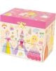Очарователната детска музикална кутия Floss & Rock Best Princess с две чекмеджета е украсена с принцеси, корони и замъци на розов и кремав фон със златни акценти.-1-thumb