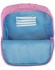 Отворена розово-синя чанта за обяд Детска раничка Mini-Me - Prima Ballerina показва вътрешен етикет с места за име, адрес и телефонен номер. Над етикета е изобразено логото на Scooli Mini-Me.-4-thumb