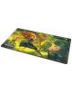 Подложка за игри с карти Disney Lorcana TCG: Wilds Unknown - Merida изобразява Мерида с лък и трите ѝ мечета братя на фон от вълшебна, пъстра гора.-1-thumb