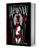 Книгата "Дракула, луксозно издание" е с тъмна, готическа корица със стилизирани илюстрации на Дракула - водач във вампирския фолклор - с кътници над червенокоса жена в бяло. Заглавието и името на автора са изписани на кирилица в горната част.-1-thumb