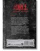 На задната корица на #DRCL Midnight Children, Vol. 3 има кратко резюме с бял текст на текстуриран тъмносив фон с червени акценти и информация за издателя, което загатва за вълнуващ разказ за Дракула с граф Дракула и Мина Мъри.-2-thumb