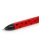 Двуцветната химикалка Legami Ladybug има ярък червен дизайн с черни сърца и точки, допълнен от черни акценти - закачливо намигване към темата за божата краставица.-4-thumb