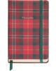 A джобен бележник Miquelrius Highland Days Lenox със 100 листа на широки редове, с червено-зелен кариран десен, зеластична лента и FSC сертифицирана хартия.-1-thumb