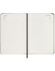 Отворен Джобен черен ежедневник тефтер-органайзер Moleskine Black 2026 г. С твърди корици показвате дати с редове за планиране и черна лента за отбелязване - идеален за твоите записки и организиране.-4-thumb