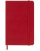 Джобен червен ежедневник тефтер-органайзер Moleskine Scarlet Red 2026 г. С твърди корици, еластично закопчаване и лента за отбелязване - стилен органайзер за вашия ден.-2-thumb