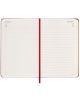 Отворен Moleskine Scarlet Red 2026 джобен ежедневник с твърди корици показва две страници за неделя, 12 юли, и понеделник, 13 юли, с часови полета и червена лента-разделител по средата.-5-thumb