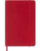 A джобен червен седмичен тефтер-органайзер Moleskine Scarlet Red 2026 г. С меки корици, ластик и отметка.-2-thumb