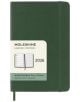 Джобен зелен седмичен тефтер-органайзер Moleskine Myrtle Green 2026 г. С меки корици и ластик, с етикет MOLESKINE Legendary notebooks 2026 Weekly Notebook Diary/Planner.-1-thumb