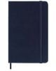 A джобен Moleskine Sapphire Blue 2026 г. ежедневник с твърди корици, вертикално ластично затваряне и долен разделител; годината 2026 е релефно отбелязана на предната корица.-2-thumb