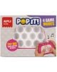 Кутия на електронна игра Pop It Apli Kids - бяла с 4 режима на игра. Опаковката показва натиснати бутони, музикални ноти и надпис "Try Me! Натиснете бутона на гърба"-идеален подарък за деца.-2-thumb