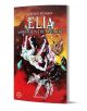 Корицата на Elia: На корицата на "Чудовище в мазето" - английско издание, мрачен ренесансов комикс за възрастова група 16+, са изобразени две жени, които се борят, докато се впускат през натрошено стъкло с огненочервени оттенъци и надвиснала сенчеста сгра-1-thumb