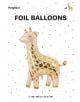 Фолиев балон PartyDeco - Жираф, 100 х 120 см-4-thumb