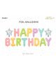 Фолиев балон PartyDeco - Happy Birthday - PartyDeco - PartyDeco - Момиче - 5900779168664-4-thumb