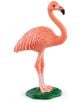 Фигурка Schleich: Фламинго изправено е малка, реалистична розова фигурка с повдигнат крак на зелена основа и детайлни пера - идеална за колекции Schleich или игра за деца.-thumb