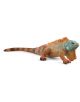 Фигурка Schleich: Игуана с оранжево-зелена текстура, черни ивици по опашката и оранжеви шипове на гърба-идеална за колекция домашни любимци.-thumb