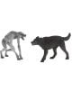 Фигурка Schleich: Върколак срещу Зоомаг-свиреп сив върколак срещу черен зоомаг, готови за схватка на бял фон. Идеална за фенове на Schleich фигурки и колекционерски играчки.-1-thumb
