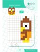 Фина моторика 4-6 год.: Пиксел арт работен лист с половин бухал на решетка, подходящ за занимателни упражнения за деца и развитие на графомоторни умения чрез забавни симетрични дейности.-4-thumb
