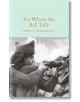 Корицата на книгата "За кого бие камбаната" е с черно-бяла снимка на жена във военна униформа, насочила пушка зад скалите, което напомня за напрежението в Испанската гражданска война. Заглавието е изписано с кафяв текст.-thumb