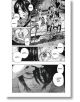 На страница от Goodnight Punpun, том 7 е изобразена окървавена жена, която диша тежко и гледа към група над нея. В последния панел тя закрива очите си от слънцето, докато някой я пита: "Сачи... Ти все още си на крака?.-4-thumb